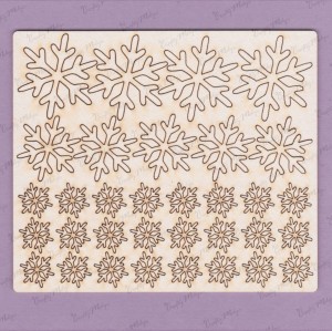 TEKTURKA ŚNIEŻYNKI ZESTAW 1 - 1,5mm 090 CraftyMoly