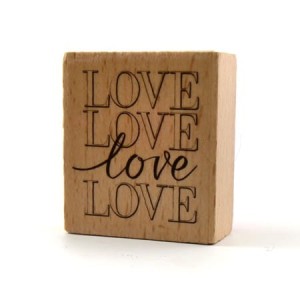 STEMPEL DREWNIANY LOVE 4X4,5CM TPB112 TOGA