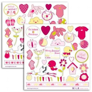 ZESTAW NAKLEJEK BABY GIRL STF16