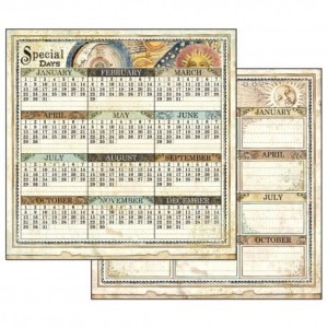 PAPIER 30X30 ALCHEMIA-KALENDARZ SBB528 STAMPERIA