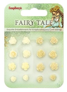 SCRAPBERRY'S OZDOBY ŻYWICZNE 16SZT SCB25002020 FAIRY TALE