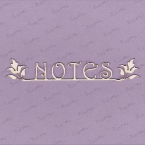 TEKTURKA NAPIS Notes 120x20mm 1,5mm 550 Crafty Moly