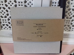 BAZA ZESTAW WARSZTATOWY BAZYLISZEK 162x165 CZARNA OKŁADKA, CZARNE KARTY 6SZT ECOSCRAPBOOKING