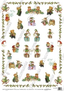 PAPIER RYŻOWY 35X50 cod5208 ELFY DECOMANIA