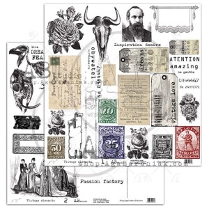 Papier 30x30 VINTAGE ELEMENTS 1/2 WYCINANKA Aga Baraniak