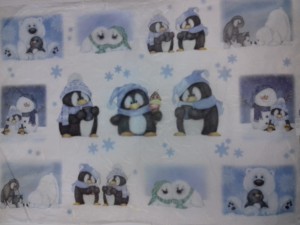 PAPIER RYŻOWY PICCOLI PINGUINI 173 RENKALIK 33X48 