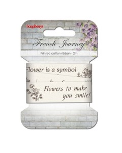 Tasiemka ScrapBerry's 2,5cmx2m French Journey SCB390406