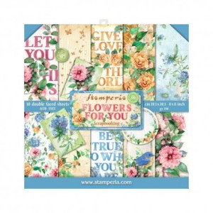 ZESTAW PAPIERÓW 20X20 SBBS05 FLOWERS FOR YOU