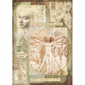 PAPIER RYŻOWY A3 DFSA3045 SCIENCE LEONARDO