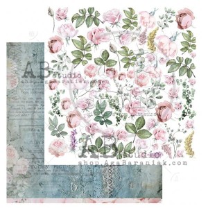 Papier 30x30 Shabby love symphony - sheet 4 - Aga Baraniak