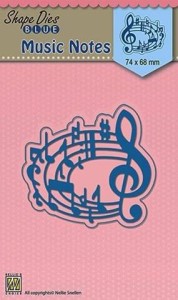 WYKROJNIK NELLIE'S  SDB017 MUSIC NOTES