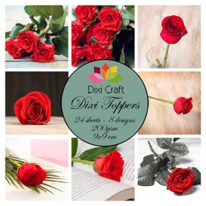ZESTAW PAPIERÓW DIXI TOPPERS ET0289 9X9CM 24SZT DIXI CRAFT