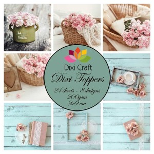 ZESTAW PAPIERÓW DIXI TOPPERS ET0323 9X9 24SZT