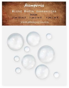OZDOBY Mixed Media Accessories, Big Bubbles MIX 10szt SBA398 STAMPERIA