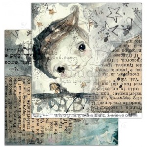 PAPIER 30X30 I LOVE YOU TO THE MOON.. ARKUSZ 3  AGA BARANIAK