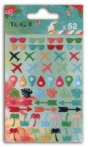 TOGA NAKLEJKI  TROPICAL PARADISE AF81 52SZT