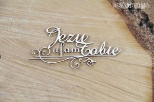 TEKTURKA NAPIS Jezu ufam Tobie 02 - 3967 SCRAPINIEC