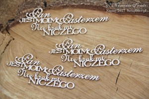 TEKTURKA NAPIS Pan mym Pasterzem 3SZT - 4519 SCRAPINIEC