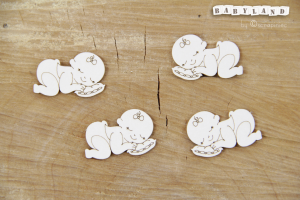 TEKTURKA Śpiąca dziewczynka/ Sleeping baby girl 4SZT - 3787 SCRAPINIEC