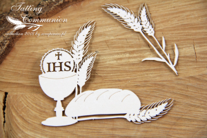 TEKTURKA Communion - goblet and bread - kielich i chleb - 4984 SCRAPINIEC