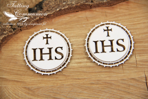 TEKTURKA Communion - 2 layers small Host 02 - dwuwarstwowa Hostia mała 2SZT 4978 SCRAPINIEC