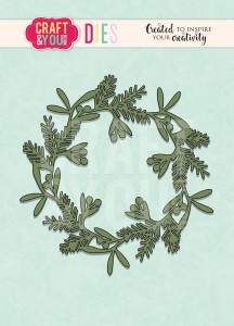 WYKROJNIK CW094 - Mixed wreath- wianek mieszany- Craft&You Design