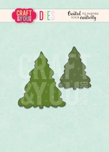 WYKROJNIK CW096 - Christmas trees -choinki- Craft&You Design