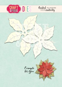 WYKROJNIK CW102 - Poinsettia 2-poinsencja 2- Craft&You Design
