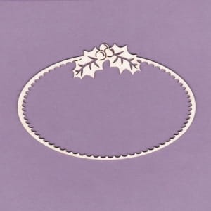 TEKTURKA ZIMOWA RAMKA OWALNA MAŁA 542M CRAFTY MOLY