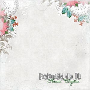 PAPIER PASTORAŁKI DLA OLI-NASZA WIGILIA