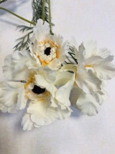 KWIATY POLNE ECRU 3SZT