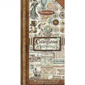 ZESTAW PAPIERÓW 15X30 SBBV03 VOYAGES FANTASTIQUE STAMPERIA