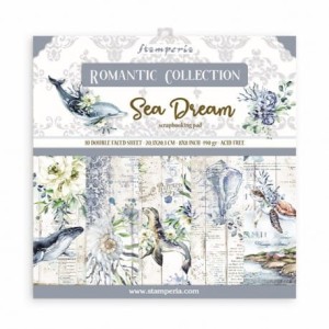 ZESTAW PAPIERÓW 20X20 SBBS35 SEA DREAM ROMANTIC COLLECTION STAMPERIA 