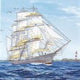 SERWETKA HOME FASHION   Sailing Ship 211407