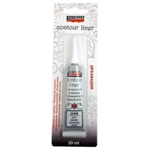 KONTURÓWKA PENTART 20ML METALICZNY SREBRNY 2462