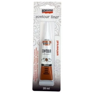 KONTURÓWKA PENTART 20ML METALICZNY BRĄZ 10123
