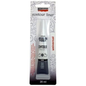 KONTURÓWKA PENTART 20ML METALICZNY OŁÓW 3643