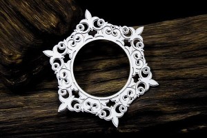 TEKTURKA RAMKA WARSTWOWA HEKSAGON BAROQUE GARDEN OK 12,5CM