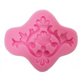 FOREMKA SILIKONOWA ORNAMENT Z KORONĄ 9,5X8CM 510-816A PENTART