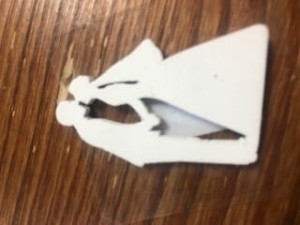 PARA MŁODA SKLEJKA BIAŁA 3cmX4,5CM CAŁUJĄCA SIĘ