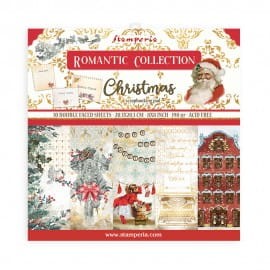ZESTAW PAPIERÓW 20X20 ROMANTIC CHRISTMAS SBBS44
