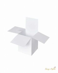 PUDEŁKO POP UP - BIAŁE  7x7x14 - RZECZYZ Z PAPIERU
