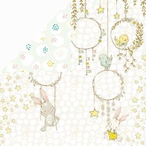 PAPIER 30X30 HOOPING BUNNIES 02 CRAFT&YOU