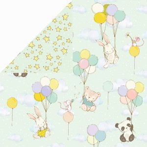 PAPIER 30X30 HOOPING BUNNIES 04 CRAFT&YOU