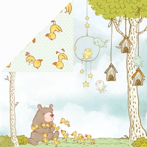 PAPIER 30X30 HOOPING BUNNIES 03 CRAFT&YOU