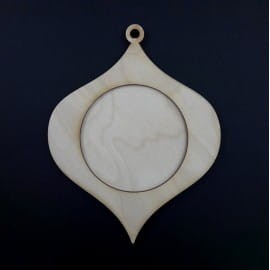 BAZA BOMBKA Z RANTEM ŁEZKA 20X16CM ŚRODEK 10CM