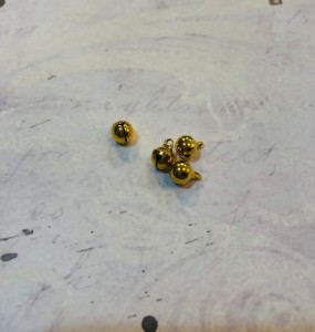 DZWONEK MINI ZŁOTO ok.5mm - 1szt OP