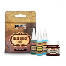 ZESTAW DO EFEKTU RDZY PROSZEK 180G+3 ODCZYNNKI 20ML