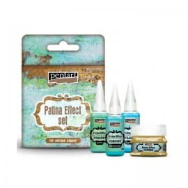 ZESTAW DO EFEKTU PATYNY PROSZEK 20G+3 ODCZYNNIKI 20ML