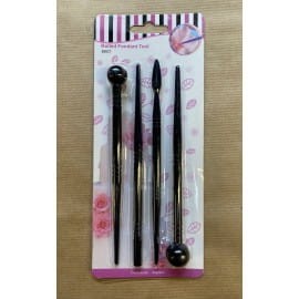 ZESTAW NARZĘDZI DO MAS PLASTYCZNYCH 4 SZT(8KOŃCÓWEK)